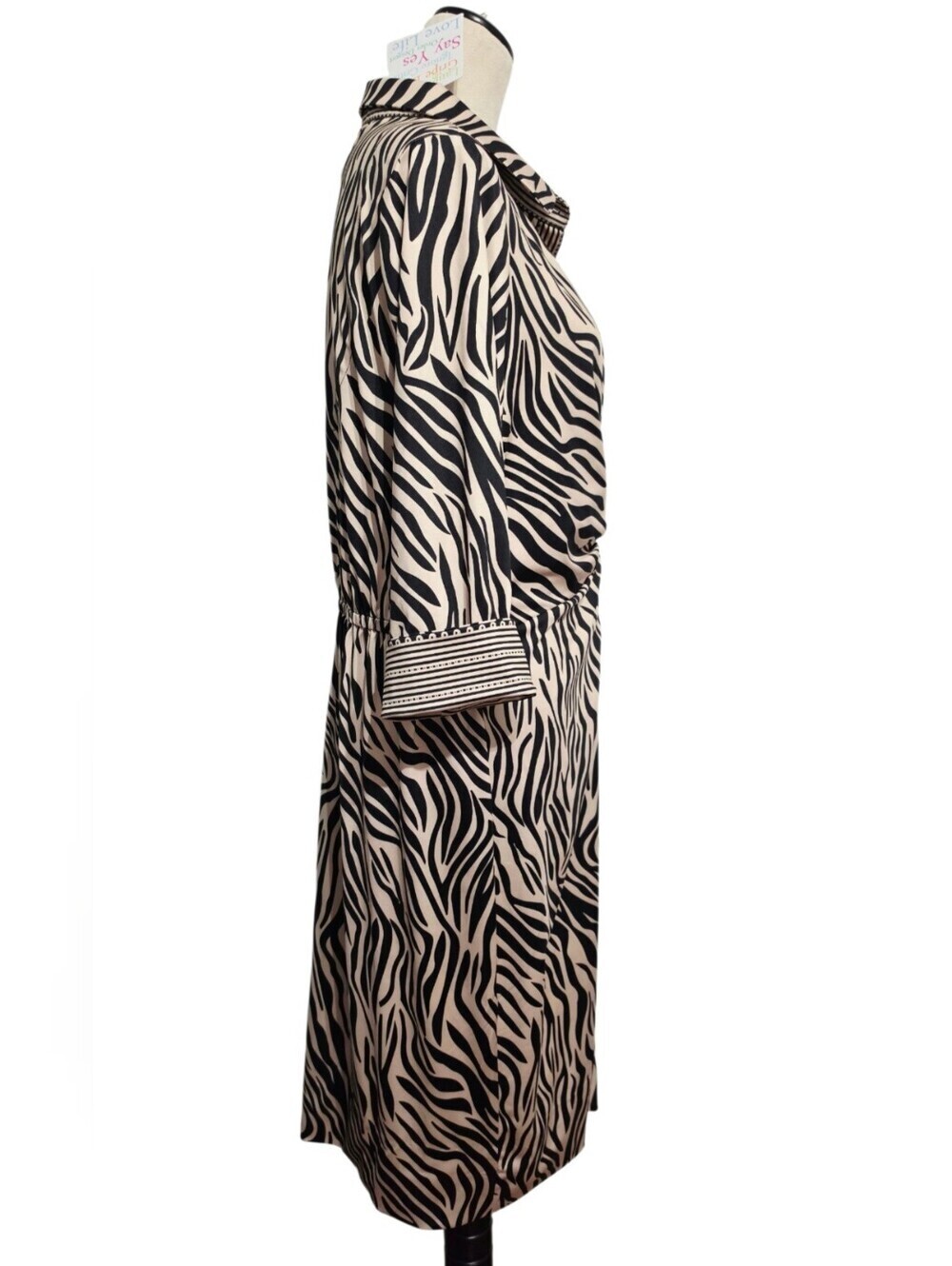 NEW Gretchen Scott Twist & Shout Dress XXL Goddess Zebra Animal Print Plus Size - Picture 6 of 16
